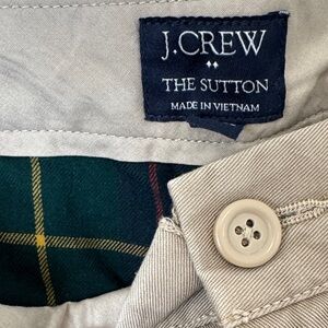 J. Crew Men's Fleece Lined Tan Pants - 33x32